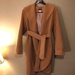 Hooded Wrap Coat